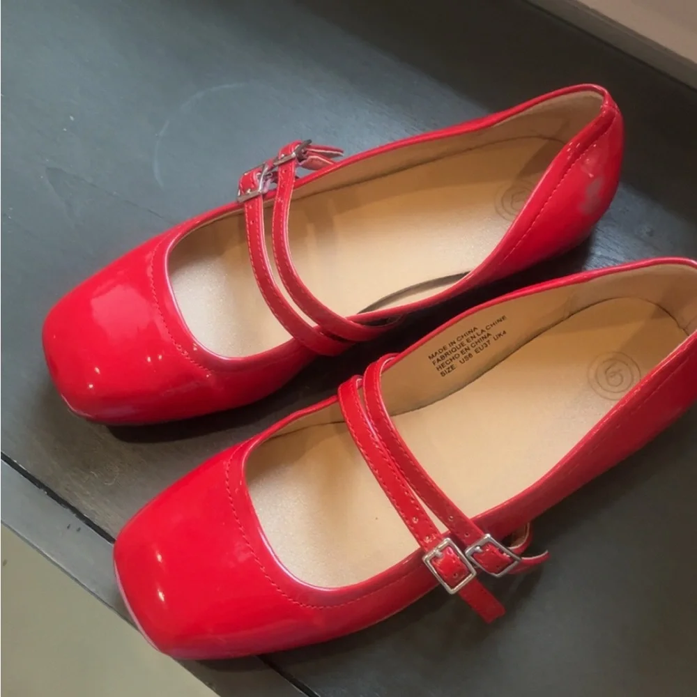 Urban Outfitters Red Ballet Flats - Picture 2 of 4
